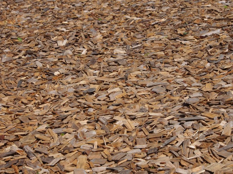 Wood Chips Spreading